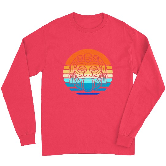 Mayan And Aztec Symbols Indigenous Tribe Long Sleeves
