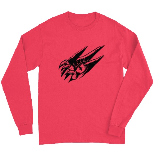 Dark Dragon Claw Emblem Print Long Sleeves