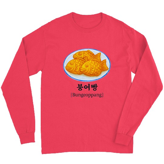 I Love Bungeoppang - Korean Fish-Shaped Pastry Long Sleeves