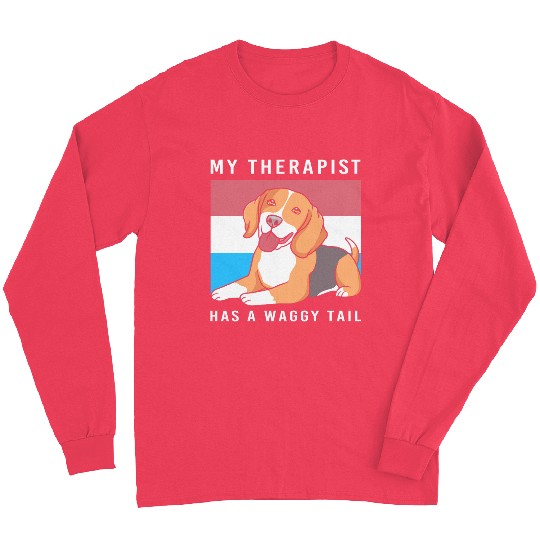 Therapy Dog Lover Psychology Therapist Long Sleeves