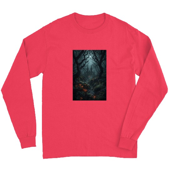Enchanted Forest Castle Scene Long Sleeves