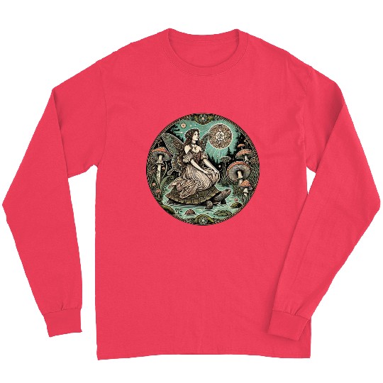 Enchanted Forest Fairy on Turtle Long Sleeves