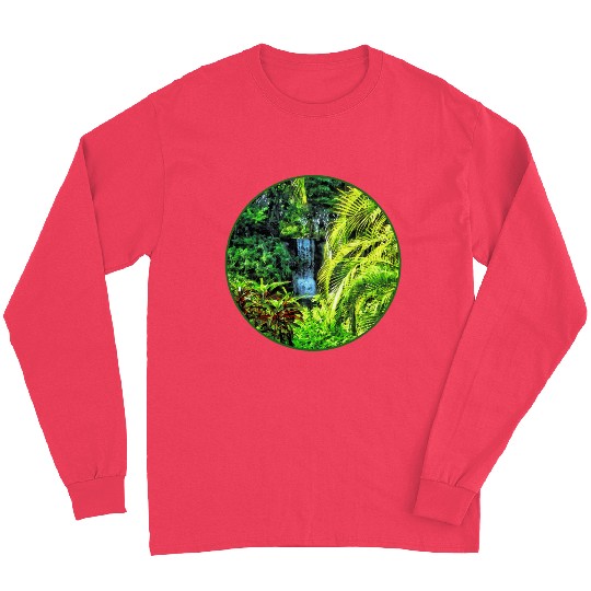 Bahamas - Tropical Waterfall Long Sleeves