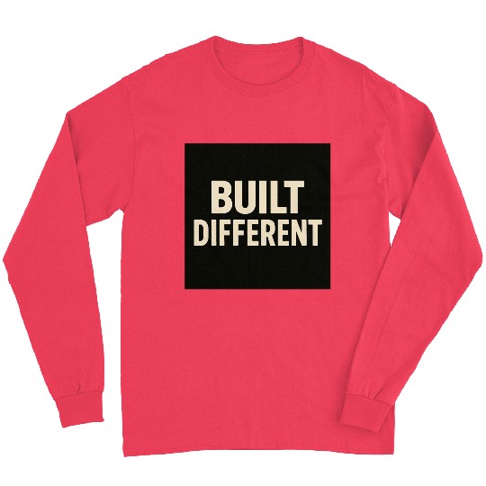 Empowering Built Different Motif Long Sleeves