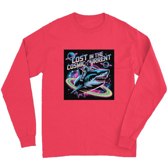Cosmic Shark Astronaut Adventure Long Sleeves
