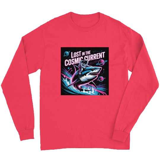 Cosmic Shark Astronaut Adventure Long Sleeves