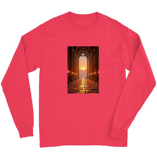 Hall of Embers Twilight over the Fjord Long Sleeves