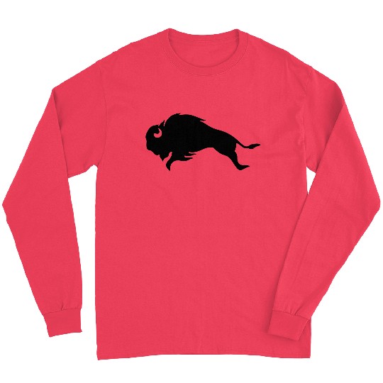 AMERICAN BISON, WISENT, BUFFALO RUNNING Long Sleeves