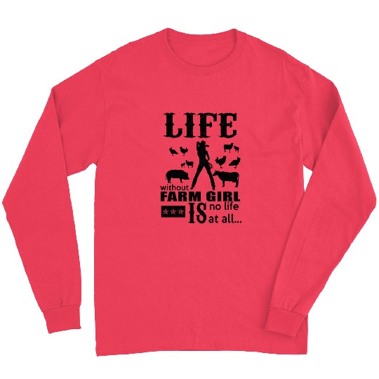 farmer, farm, farming, funny farm, farmall tractor Long Sleeves