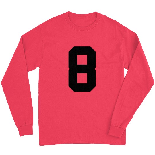 number 8 solid Long Sleeves