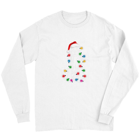 Dog Cocker Spaniel Lights Christmas Matching Family Long Sleeves