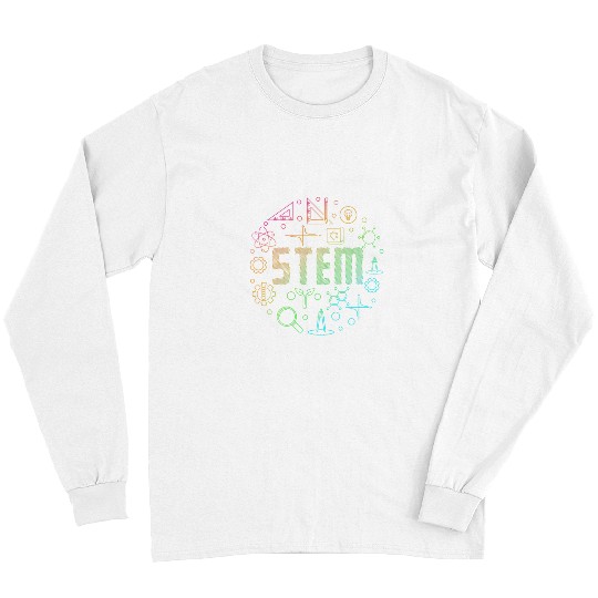 STEM Science Technology Engineering Math Teacher Gift 2 Long Sleeves