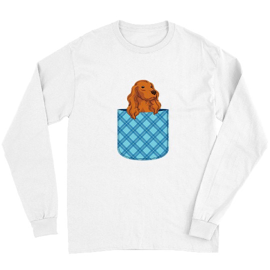 Dog Cocker Spaniel Owner Dog Lover Animal Pet Cute Pocket Cocker Spaniel Long Sleeves
