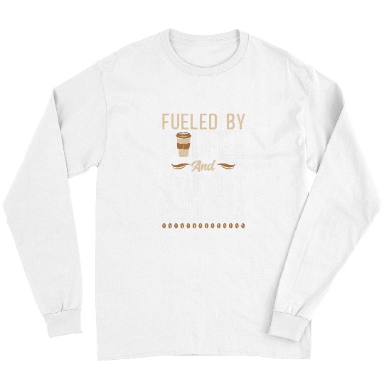 Fueled By Coffee And Student Records School Staff 1 Long Sleeves