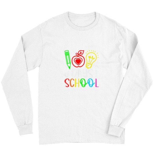 Happy 100th Day Of School Teacher Student 2 Long Sleeves