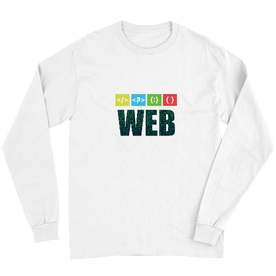 Web Developer Coding Ninja Programmer HTML CSS JavaScript Long Sleeves