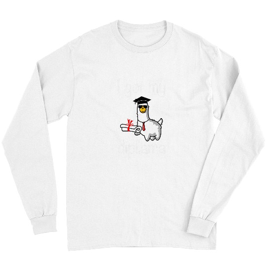 Funny graduation diploma degree graduate university student Long Sleeves