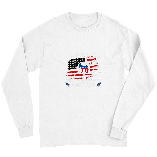 Donkey Pox The Disease Destroying America USA Flag Funny Long Sleeves
