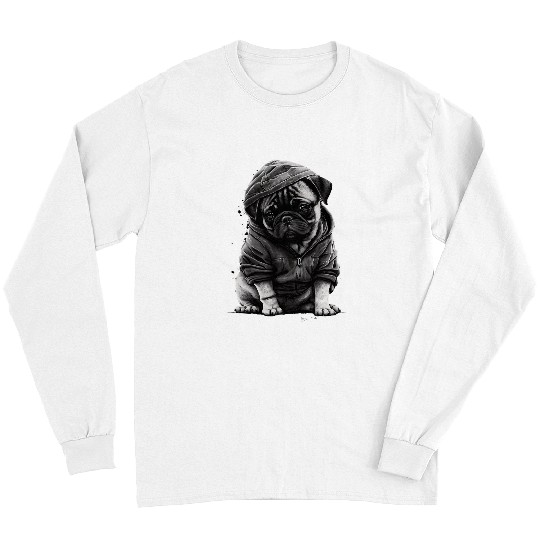 Pug Lover Art Pugs Dog Long Sleeves