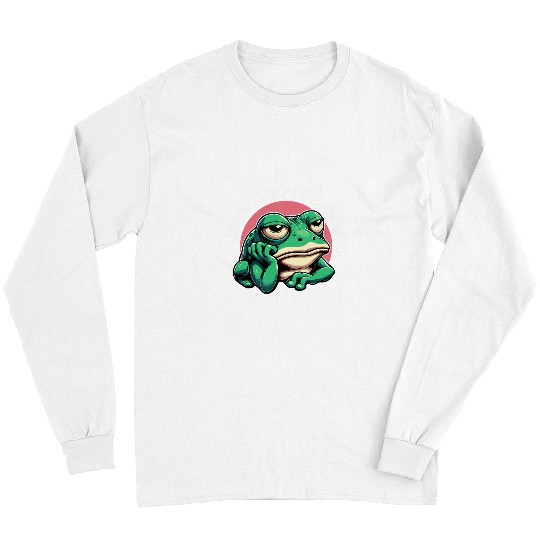 Funny Frog I Literally Dont Even Care Toad Lover 1 Long Sleeves