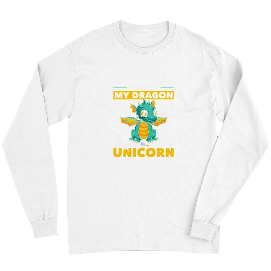 Mythical Creature Cute Fantasy Animal Funny Dragon Long Sleeves