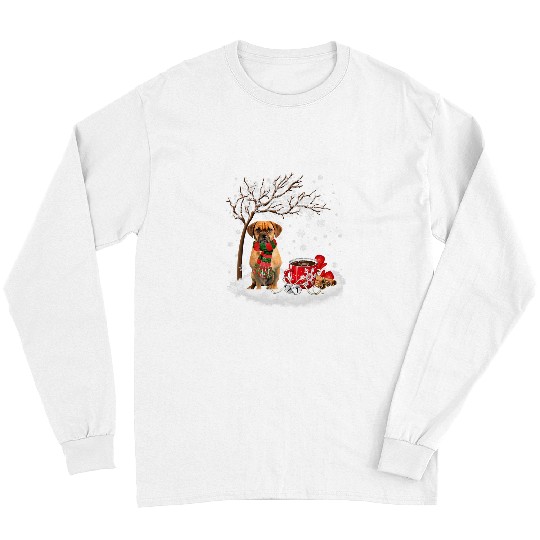 Pug Lover Puggle In The Snow Christmas Winter xmass Tree 158 Pugs Dog Long Sleeves