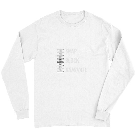 High School Football Offensive Line Block Dominate OL Player Long Sleeves
