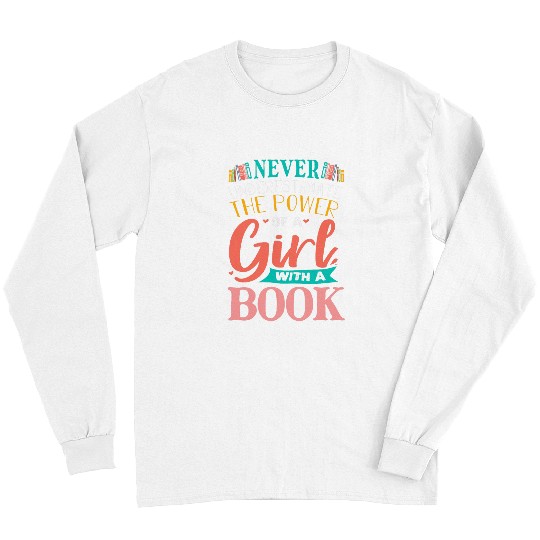 Funny Book Reading Graphic Women Girls Book Lovers Librarian 23 Long Sleeves
