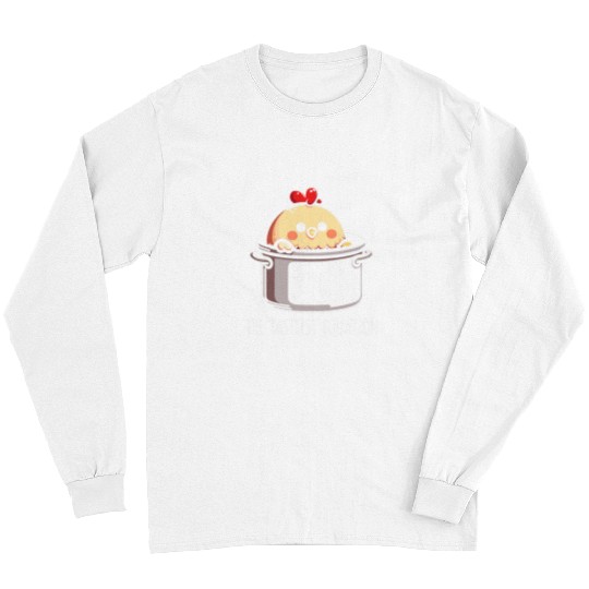 Funny Pi Day Chicken Pot Pie For Math Teacher Student Long Sleeves