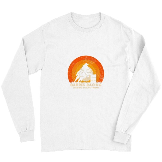Barrel Racer Cowgirls riding Horse for Rodeo Barrel Racing Long Sleeves
