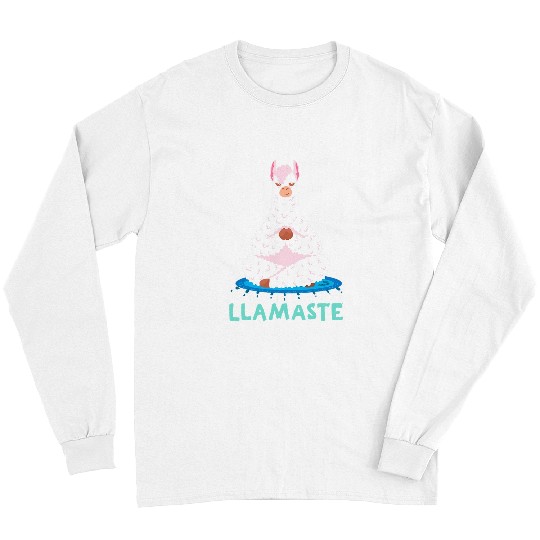 Namaste Yoga Llama Llamaste Alpaca Llama Yoga Meditation vintages Meditation Long Sleeves