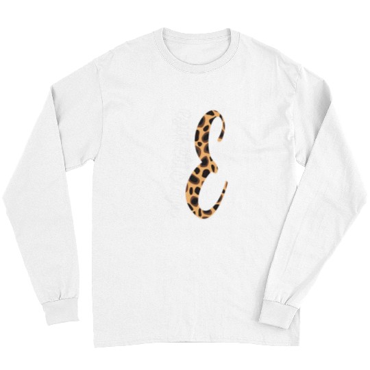 Esthetician Salon Beautician Leopard Letter Long Sleeves