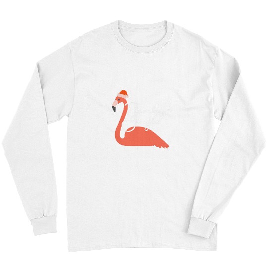 Flamingo Jingle Christmas Day Pink Flamingos Merry Xmas Long Sleeves