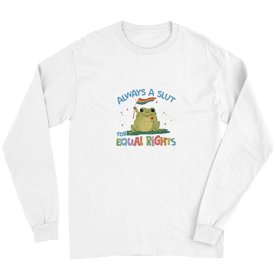Funny Equal Rights Frog And Toad Say Gay Happy Pride Month Long Sleeves