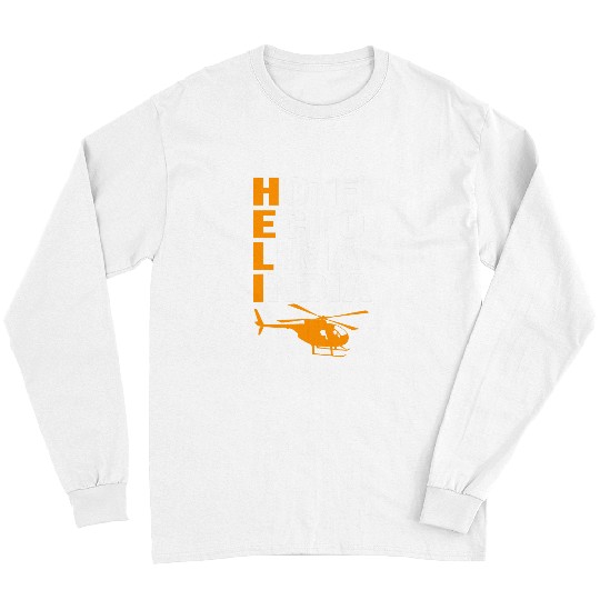Helicopter Pilot Aviation Code Military Heli Aviator 1 Long Sleeves