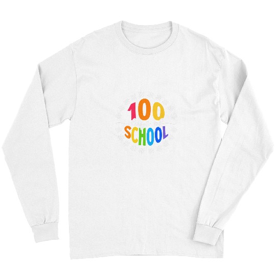 100 Days of School Students Counting Stick Calculation Math 21 Long Sleeves