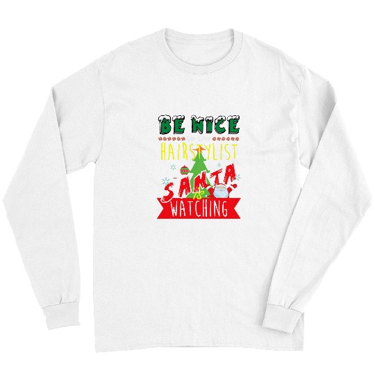 Funny Hairstylist Christmas Long Sleeves