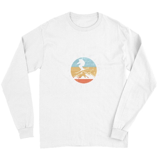Skiing Ski Snowboard Gonna Send It Freestyle Skiing Cool Distressed Loves Ski Long Sleeves