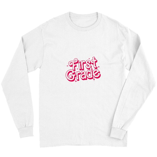 first grade 80s 90s cute teacher back to school trendy Long Sleeves