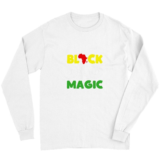Black Dad Magic Expert Black Parenting African American Dad Long Sleeves