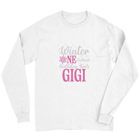Gigi Pink Winter Onederland 1st Birthday Girl Snowflake Long Sleeves