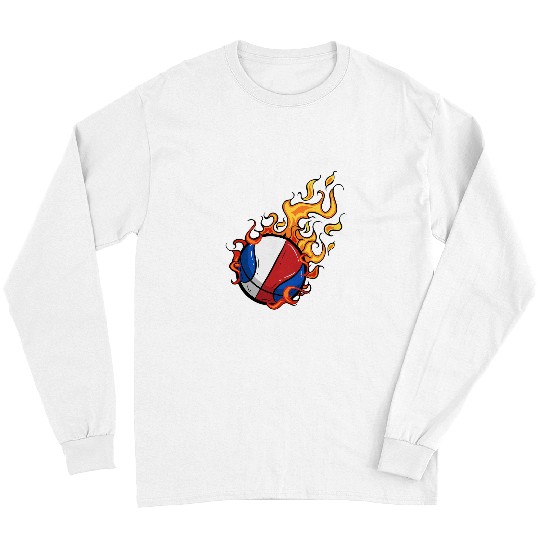 Funny Basketball France Basketball Jersey France Flag Ball Long Sleeves