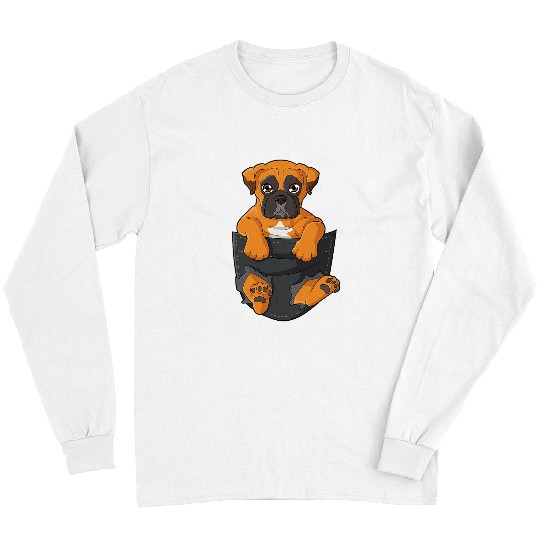Boxer Pet Dog in pocket Boxer chest pocket Long Sleeves