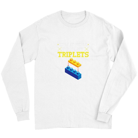 Funny Drummer Brick Builder Triplets Quote Drum Technique Drumline Long Sleeves