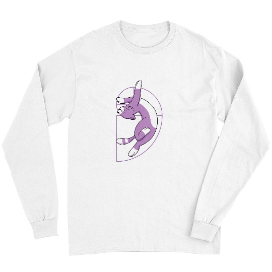 Funny Fibonacci Spiral Cat Meme Math Lover Science Teacher Long Sleeves