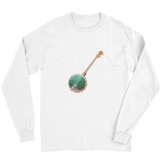 Funny Banjo Music Bluebird Kentucky Mandolin Asheville 8 Long Sleeves