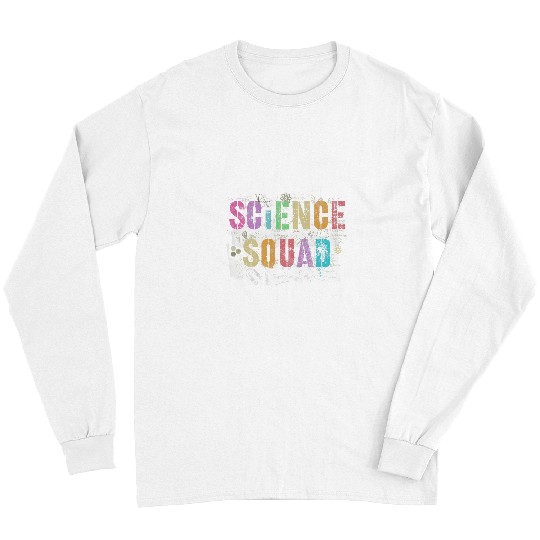 vintages SCIENCE SQUAD Teacher Student Crew Technology Team Long Sleeves