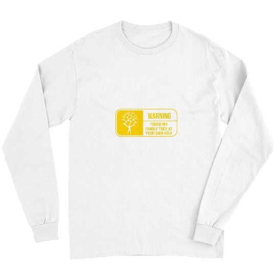 Funny Genealogy Warning Family History Tree Research Genetic Long Sleeves