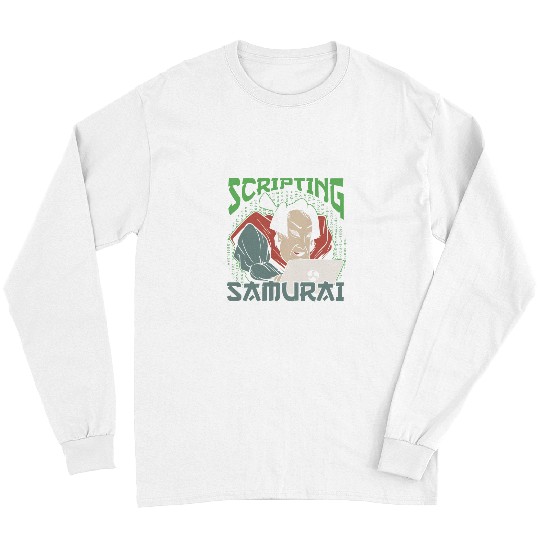 Programmer Samurai Programming Developer Coder Funny Coding Long Sleeves