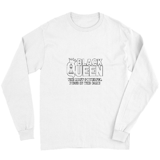 Black Queen mosts Powerful Chess African American Women Long Sleeves
